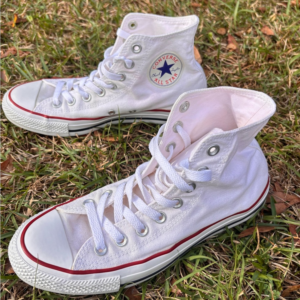 Converse All Star White Canvas High-Tops